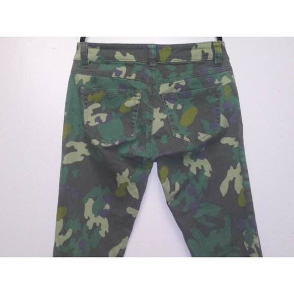 CAbi Camo Jeans womens Sz 0 (27x28.5) Clover Skinny Stretch Zipper ankles EUC - Picture 7 of 10